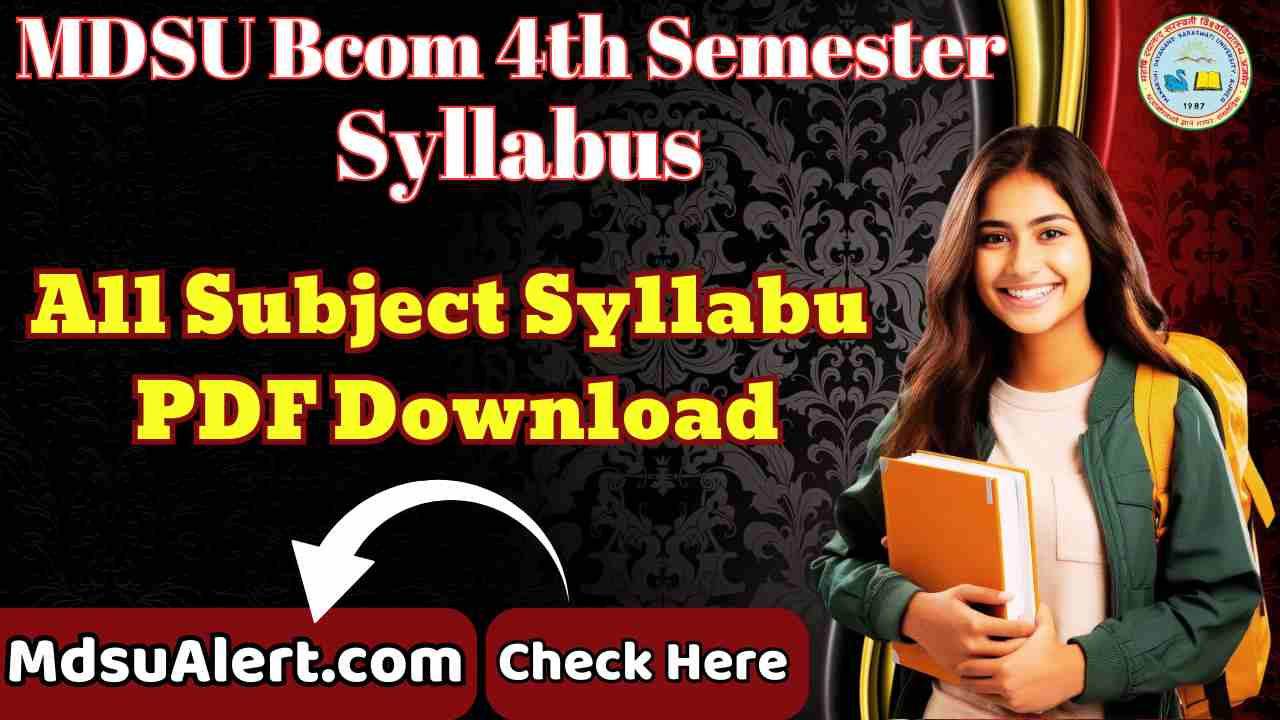 MDSU Bcom 4th Semester Syllabus Download PDF